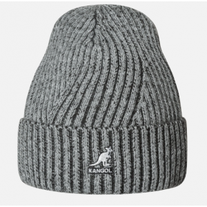 Kangol Hat - 2-Tone Cuff Pull On Light Grey / Dark Grey
